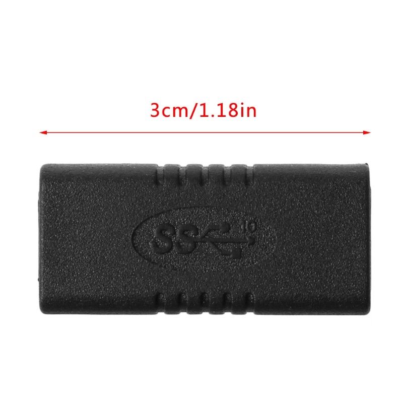Usb 3.1 type c hunn til hunn usb-c forlengelse kontakt adapter for bærbar omformer for nettbrett