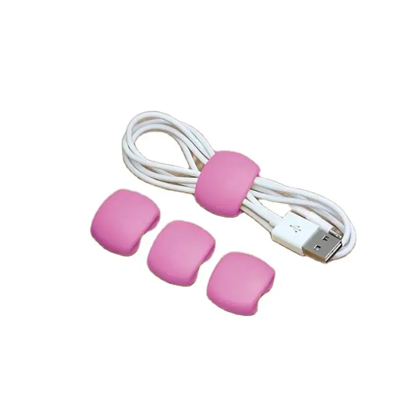 5Pcs/Lot Cable Winder Portable Travel Clips USB Charger Holder Desk Organizer Wire Cord For Home Desktop Decoration