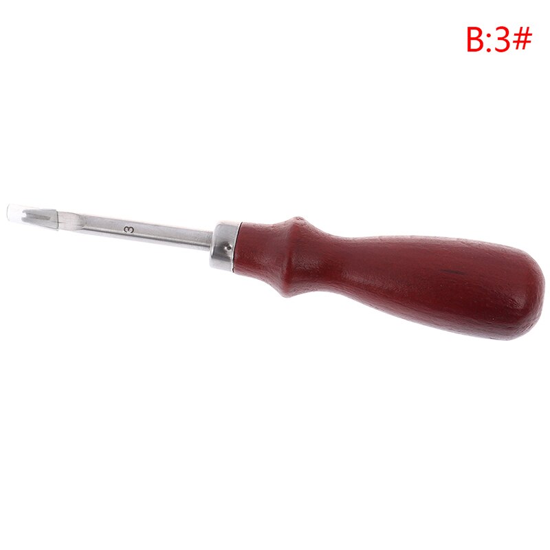 1pcs Sharp Leer Craft Rand Mes Snijden Hand Craft Tool Met Houten Handvat