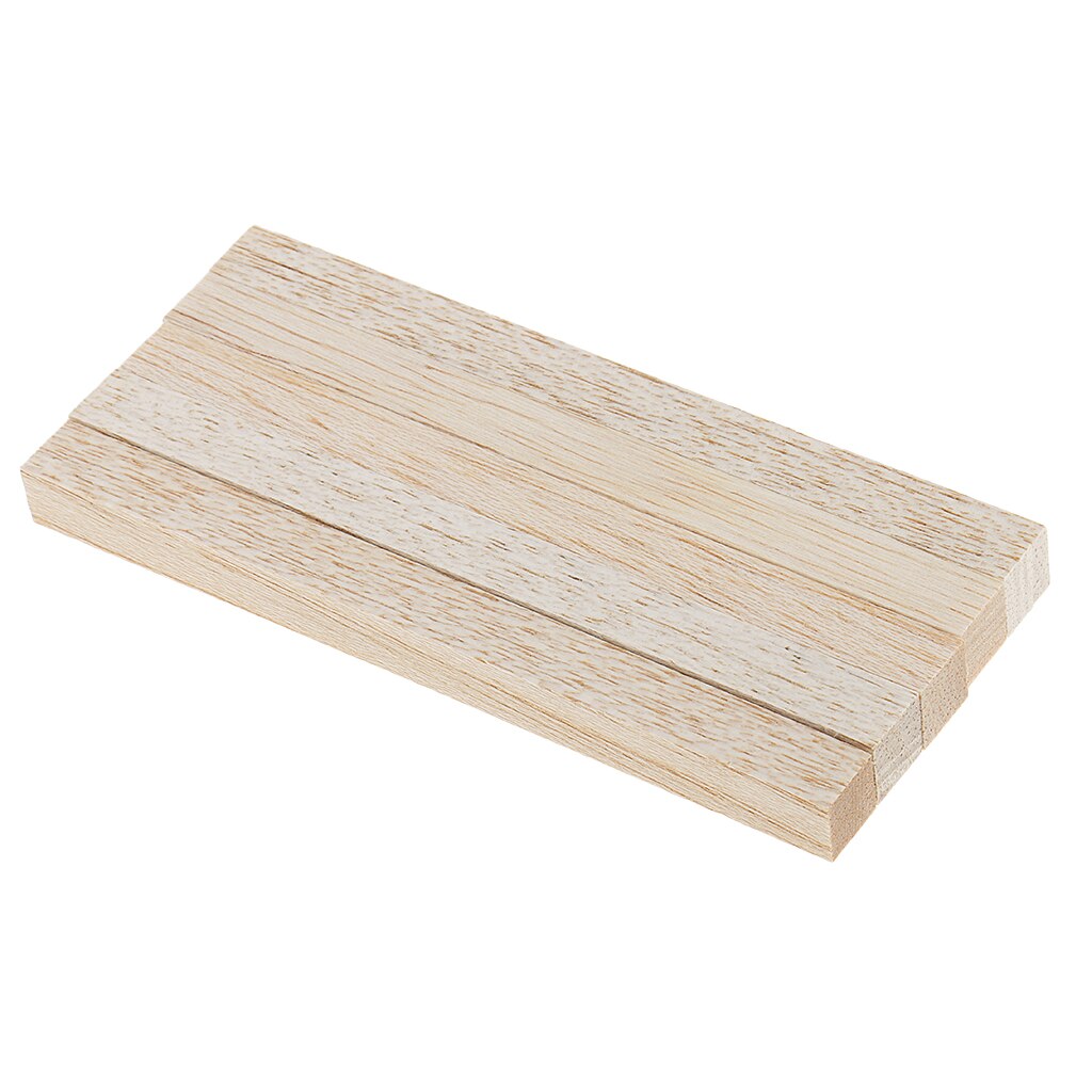 4 Sizes Natural Square Wood Stick Wooden Dowel For Model Making Hobbies Craft: 120mm 5 Pieces