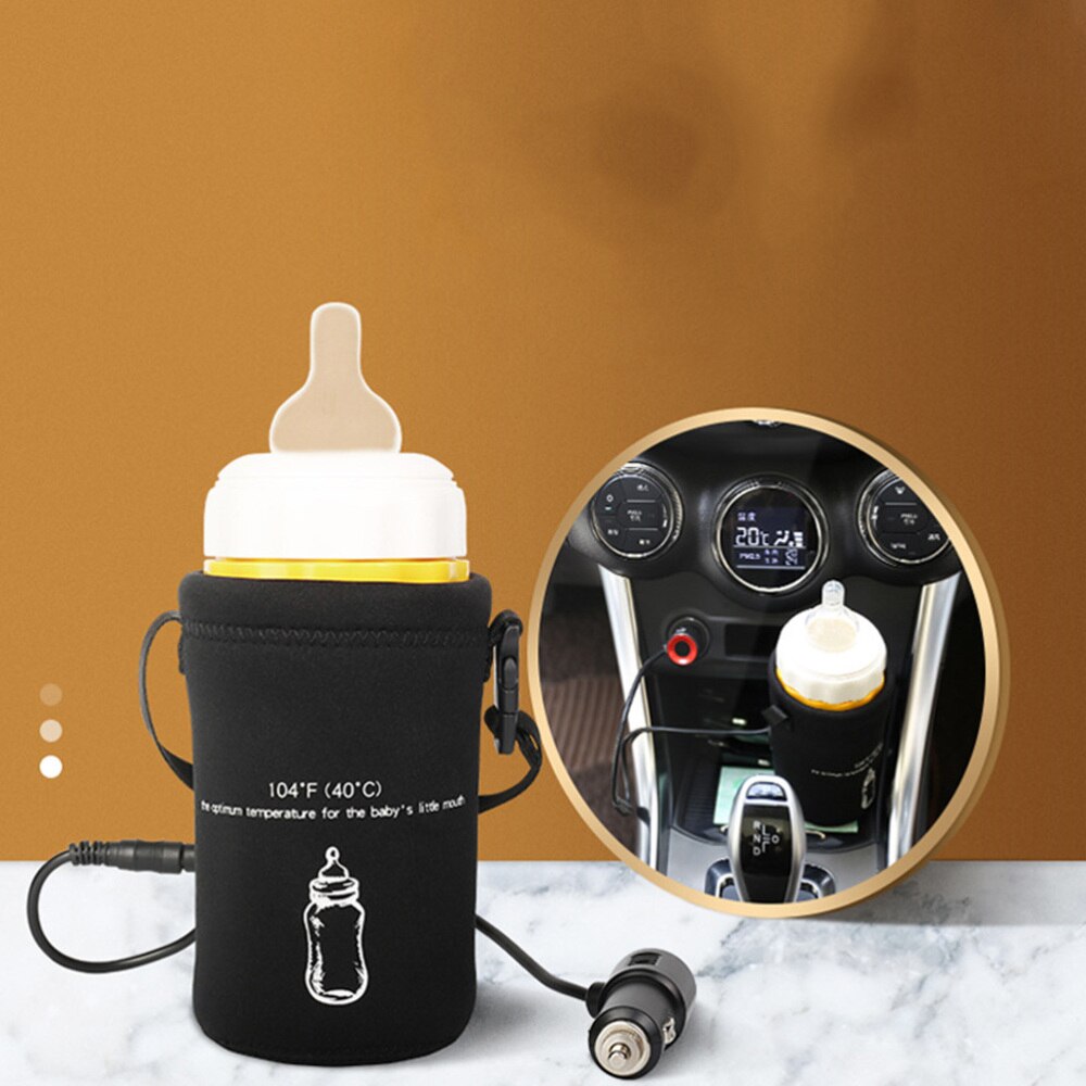 12v dc universal bil rejse flaskevarmer varmelegeme 104 ℉ 40 ℃ madmælk safty flaske sterilisator med bil cigarettænder kabel
