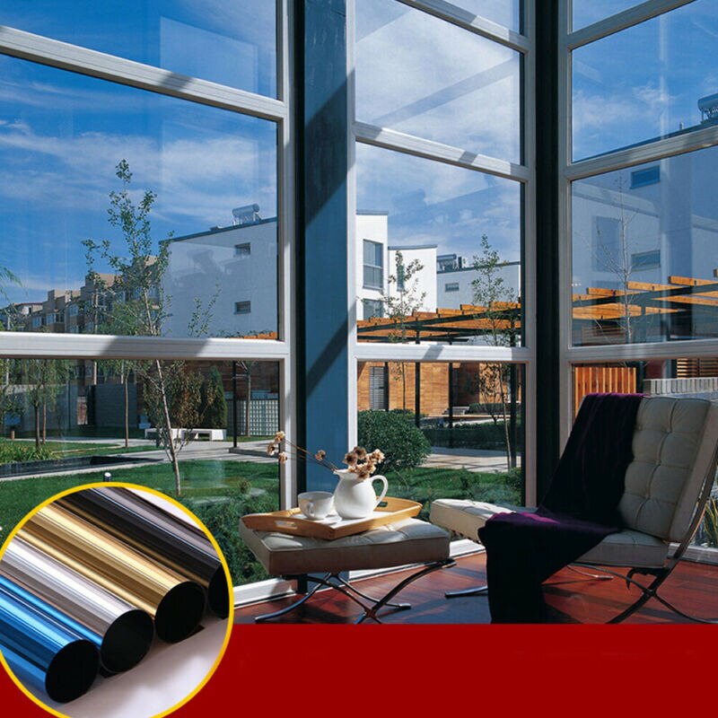 One Way Mirror Window Film Solar Tint Reflection Decorative Heat Privacy Control