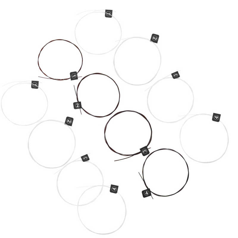 4Pcs Ukulele Carbon Strings Fluorocarbon Fiber Strings For 21/23/26in Guitar Instrument Parts for Ukulele Universal Strings