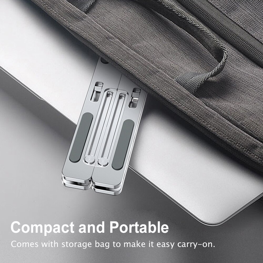 Portable Laptop Stand Verstelbare Voor Macbook Computer Tablet Opvouwbare Notebook Stand Cooling Pad Aluminium Houder