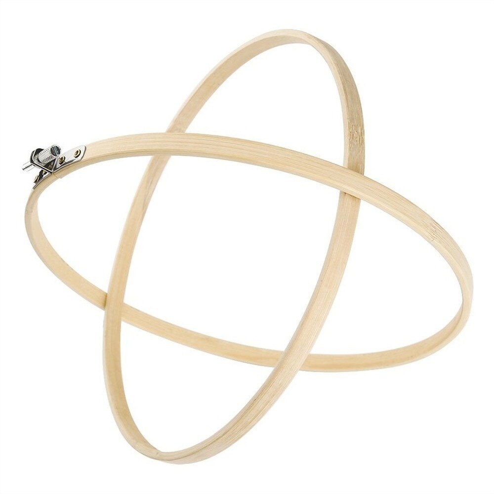 8 Pieces Embroidery Hoop Set Bamboo Circle Cross Stitch Hoop Ring 3.9 inch to 14 inch for Embroidery and Cross Stitch