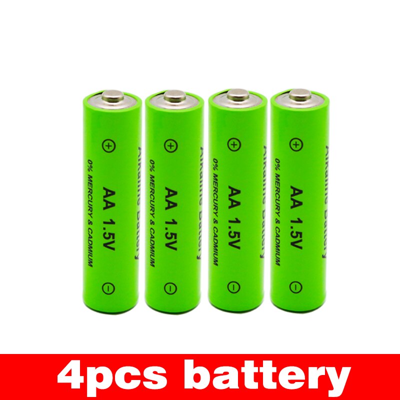 AA 3000mah 1.5V alkaline rechargeable battery for LED light electric toy battery and four-slot alkaline battery charger: Gold