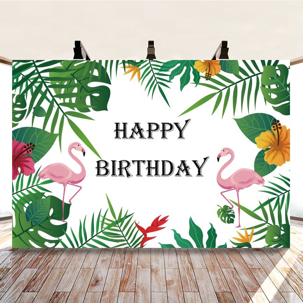 150X100Cm Flamingo Achtergrond Vinyl Fotografie Achtergrond Voor Meisje Tropische Verjaardagsfeestje Decoraties: C