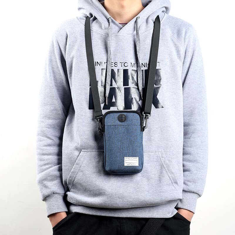 Multifunktionel vandtæt telefontaske mini crossbody tasker med øretelefon hul cnt 66