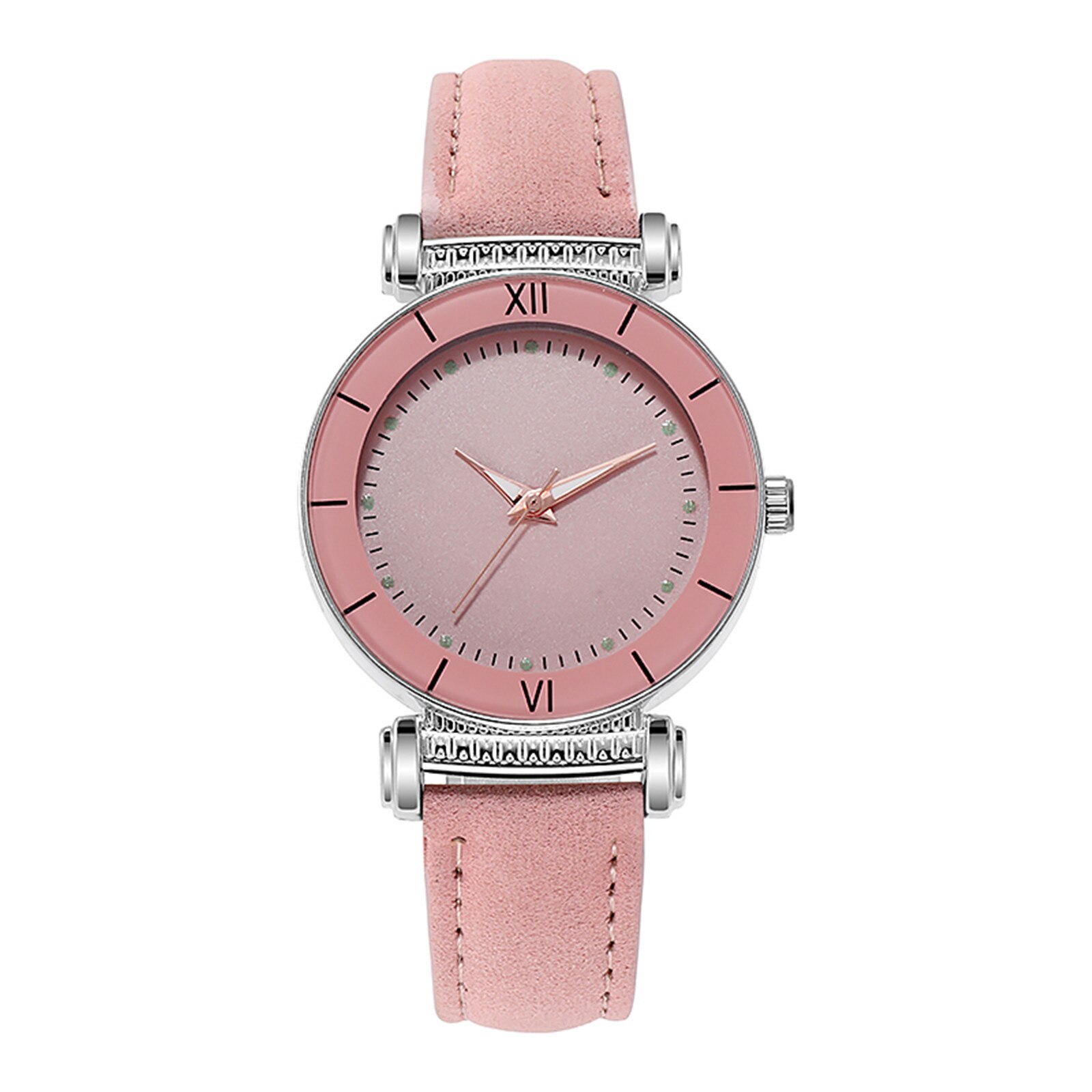 Sleek Minimalist Dial Wristwatches For Women Leather Ladies Watches Luxury Wrist Watch Relojes De Mujer Montre Femme Wristwatch: PK