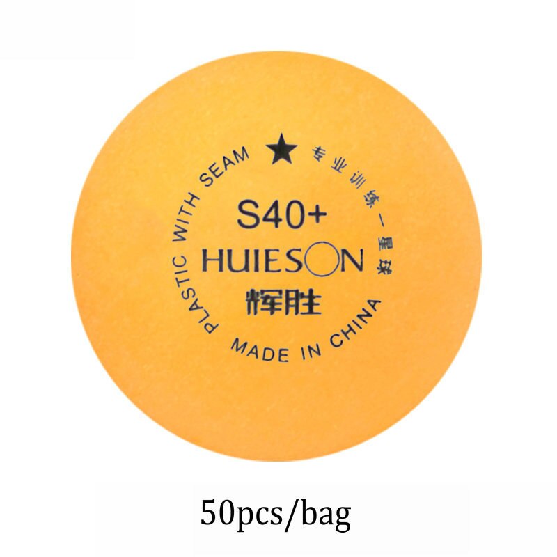 Pelotas de tenis de mesa de plástico ABS para adolescentes, Material , S40 +, para entrenamiento, 1 Estrella, 50, 100 unids/bolsa: 50 yellow