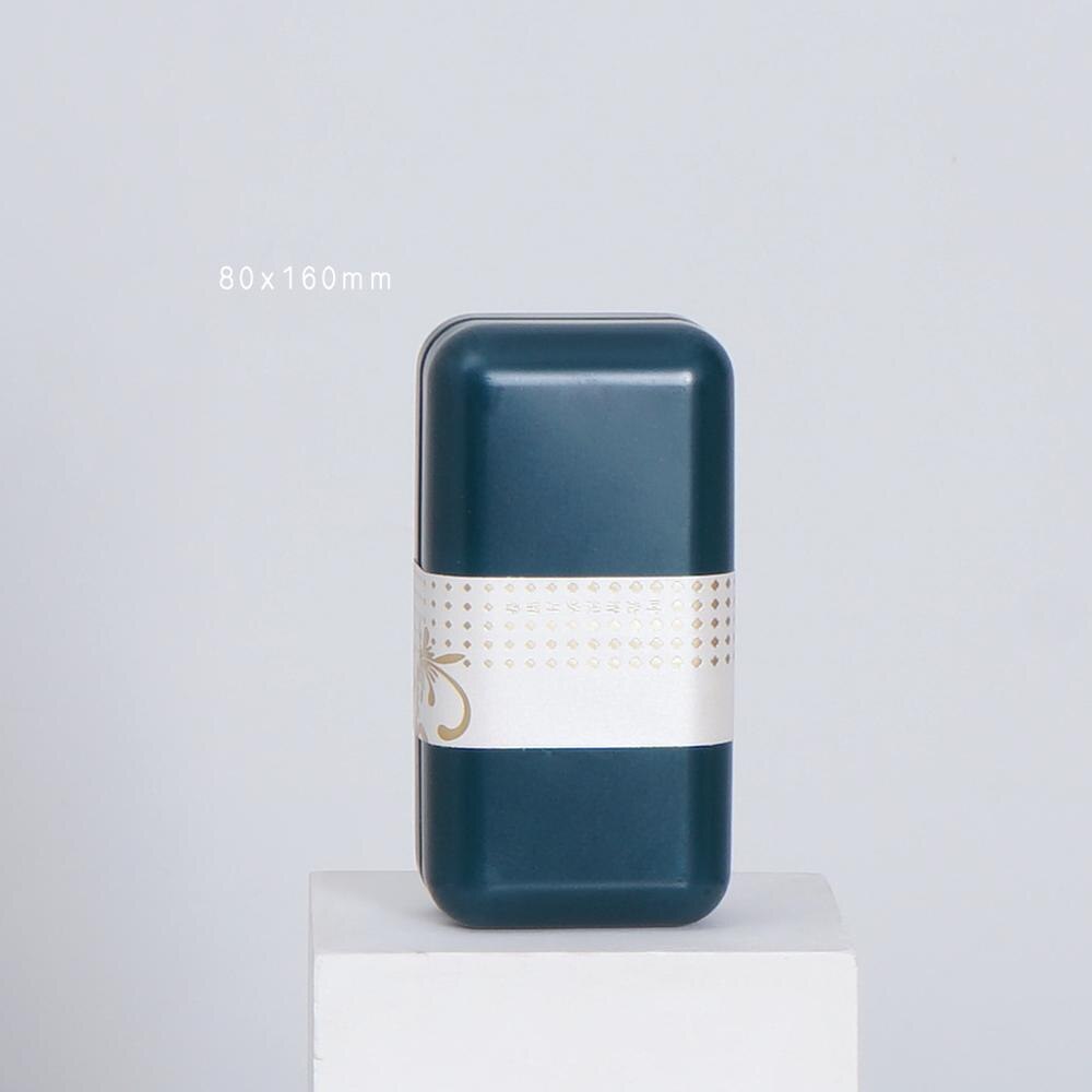 6 pièces/lot général Pu Er thé scellé boîte en fer blanc boîte d'emballage de thé vide caisse de nourriture pour cuisine impression café poudre organisateur de stockage: Blue M 6pcs