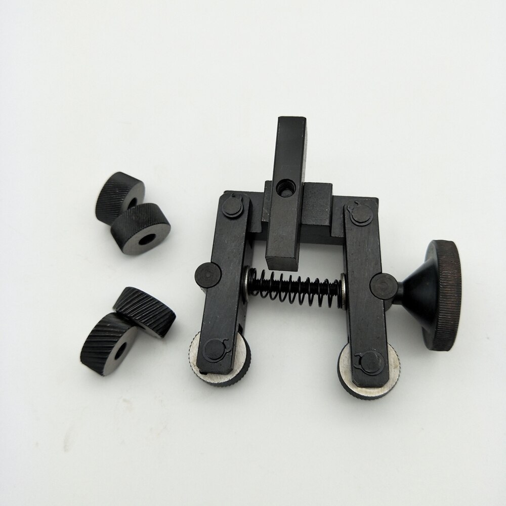 Holdbar knurring værktøjsholder lineær knurl værktøj drejebænk justerbar skaft +2 hjul til mini drejebænk spindel leje