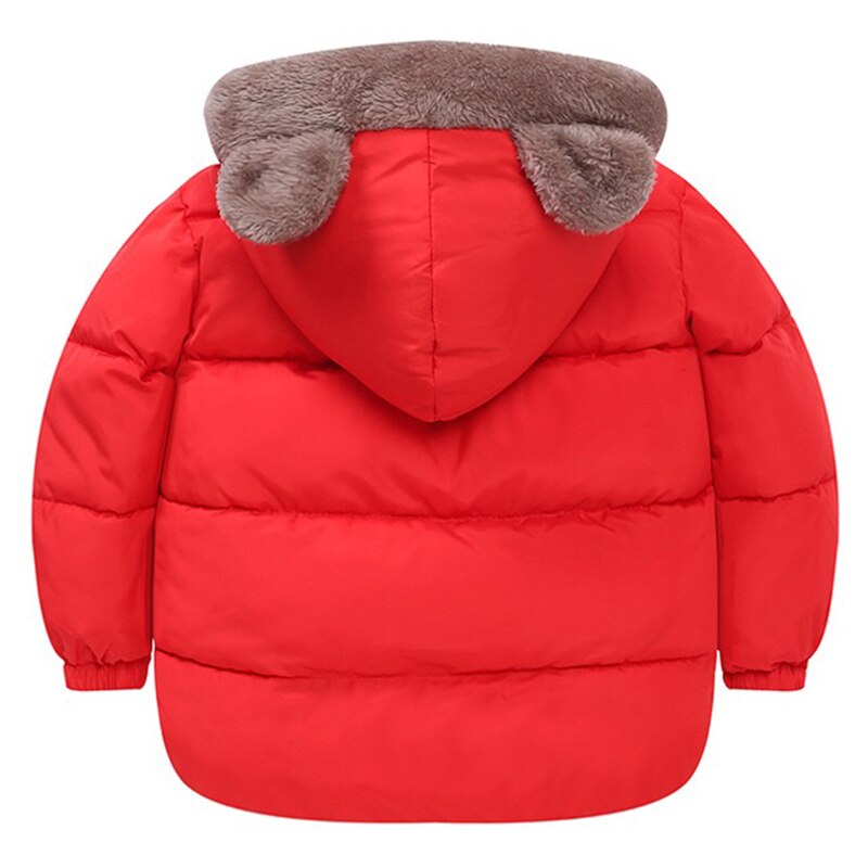 Winter Kids Jas Kinderen Warm Hooded Bovenkleding Jas Voor Jongens Meisjes 2-6 Jaar Peuter Snowsuit Op Zowel Side jas