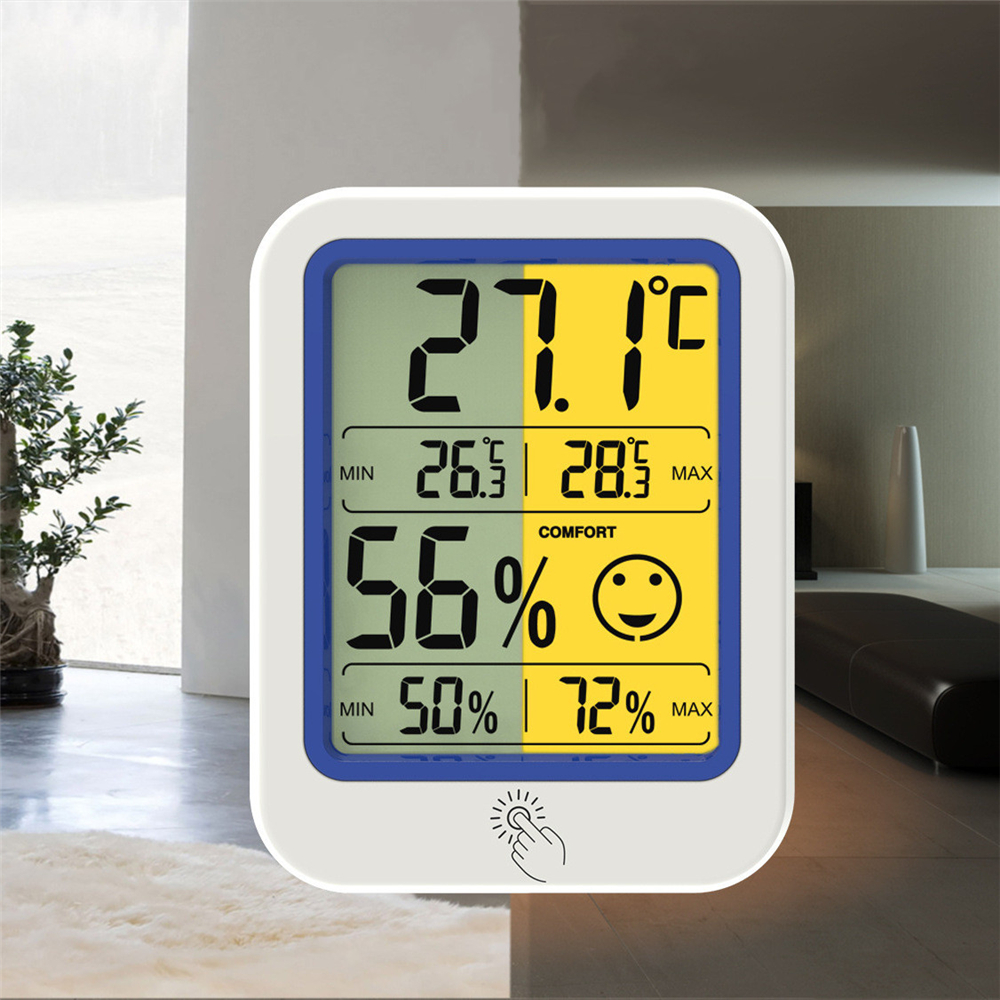 Indoor Temperature Humidity Meter Thermometer Hygrometer with LCD Desktop Dual Unit Unit Humidity Measuring Tool With Backlight