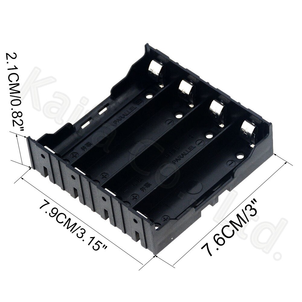 1PCS ABS 18650 Power Bank Cases 1X 2X 3X 4X 18650 Battery Holder Storage Box Case 1 2 3 4 Slot Batteries Container With Hard Pin