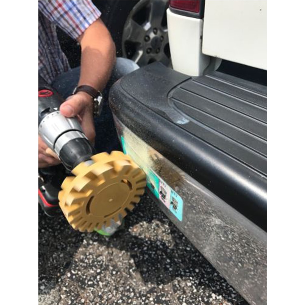 4 Inch 100Mm Auto Gum Wiel Glad Boormachine Adapter Decal Verwijderen Verf Reparatie Rubber Effectieve Praktische Quick Krijtstreep