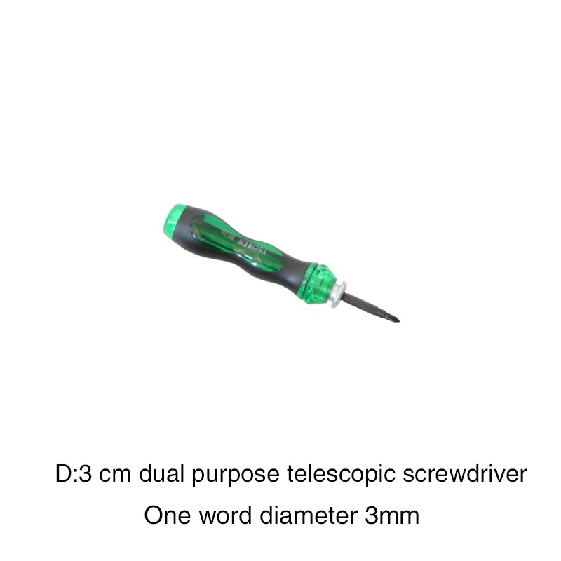 Phillips Screwdriver Set Double Head Dual Use Telescopic Slotted Screw Driver Bits Precision Impact Magnetic Ring Screwdrivers: D