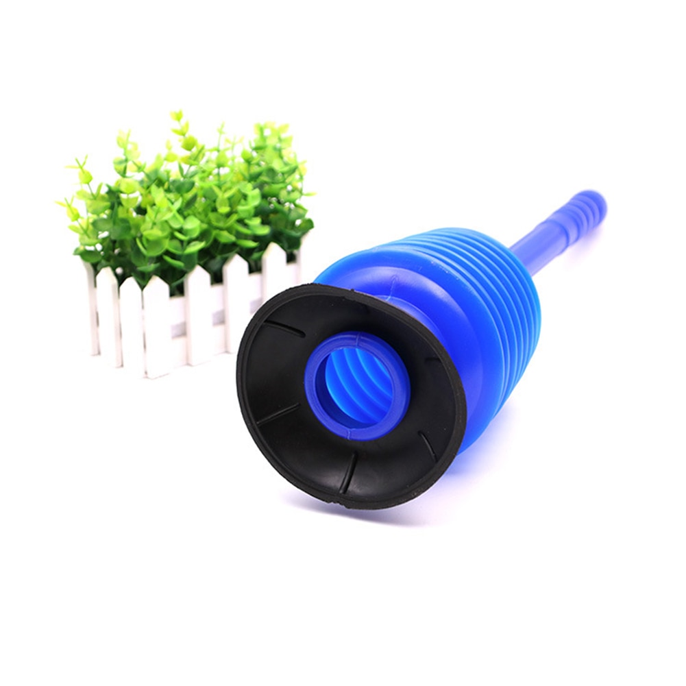 Durable Cleaner Floor Drain Concertina Unblock Sink Sucker Kitchen Blue Toilet Plunger Rubber Multifunctional Bathroom