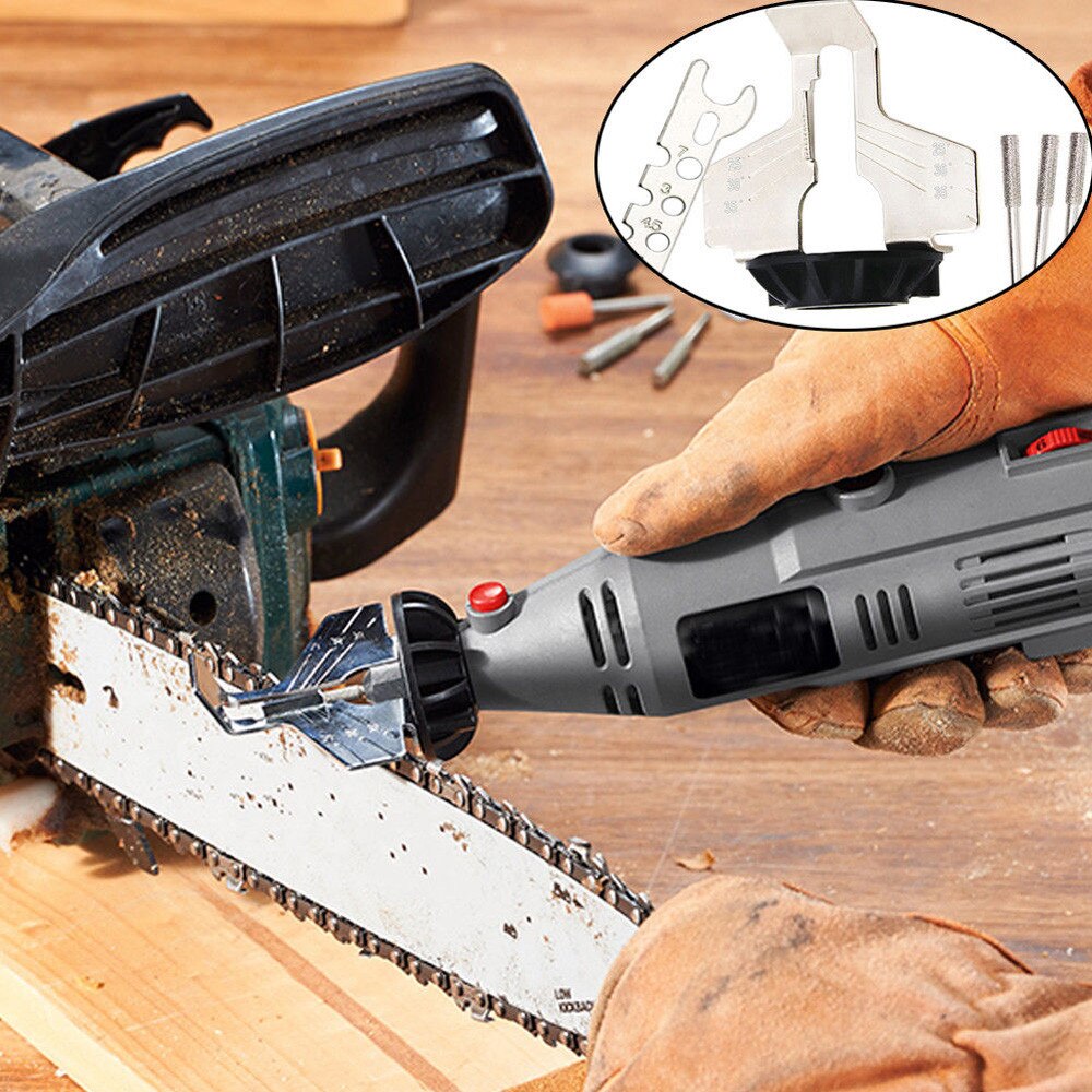 Slibning vedhæftning kædesav slibeværktøj vedhæftning roterende boremaskine håndsliber adapter høj slidstyrke: Default Title