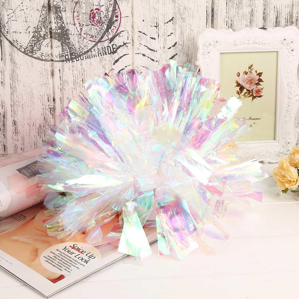 Rainbow Fantasy Cheerleading Flower Ball Colorful Dance Performance Props Multi color Sports Matches Rainbow color ring 30 cm