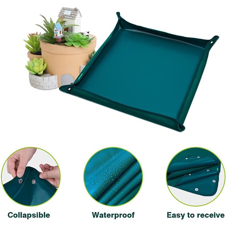 Foldable Planting Mat Indoor Repotting Mats Waterproof Plant Gardening Soil Changing Mat Reusable Garden Transplanting Pad