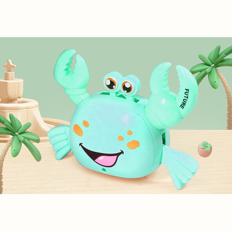 Outdoor Speelgoed 360 Graden Lopen Cartoon Elektrische Krab Met Led Muziek Voor Jongens En Meisjes Lbv