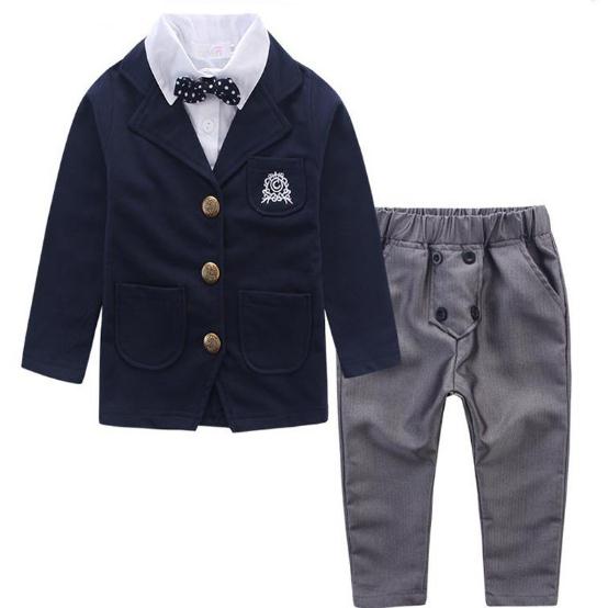 Handsome kid suits for boys wedding suits Kids Lounge suit Blazers suits for boy terno infantil clothes