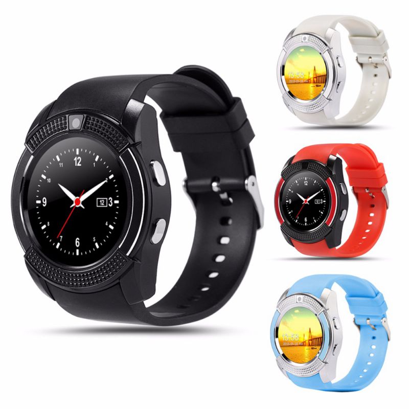 V8 SmartWatch Bluetooth Smartwatch Touch Screen Polshorloge met Camera/SIM Card Slot, waterdicht Smart Horloge DZ09 X6 VS M2 A1