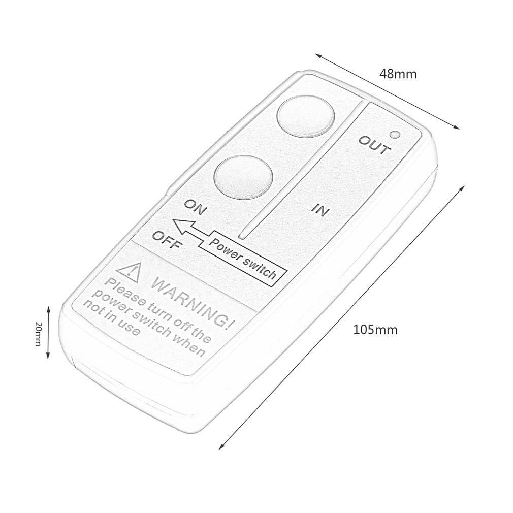 23a dc 12v 50ft afstandsbedieningsset draadloze lier afstandsbediening schakelaar voor vrachtwagen atv suv lier universele schakelaar
