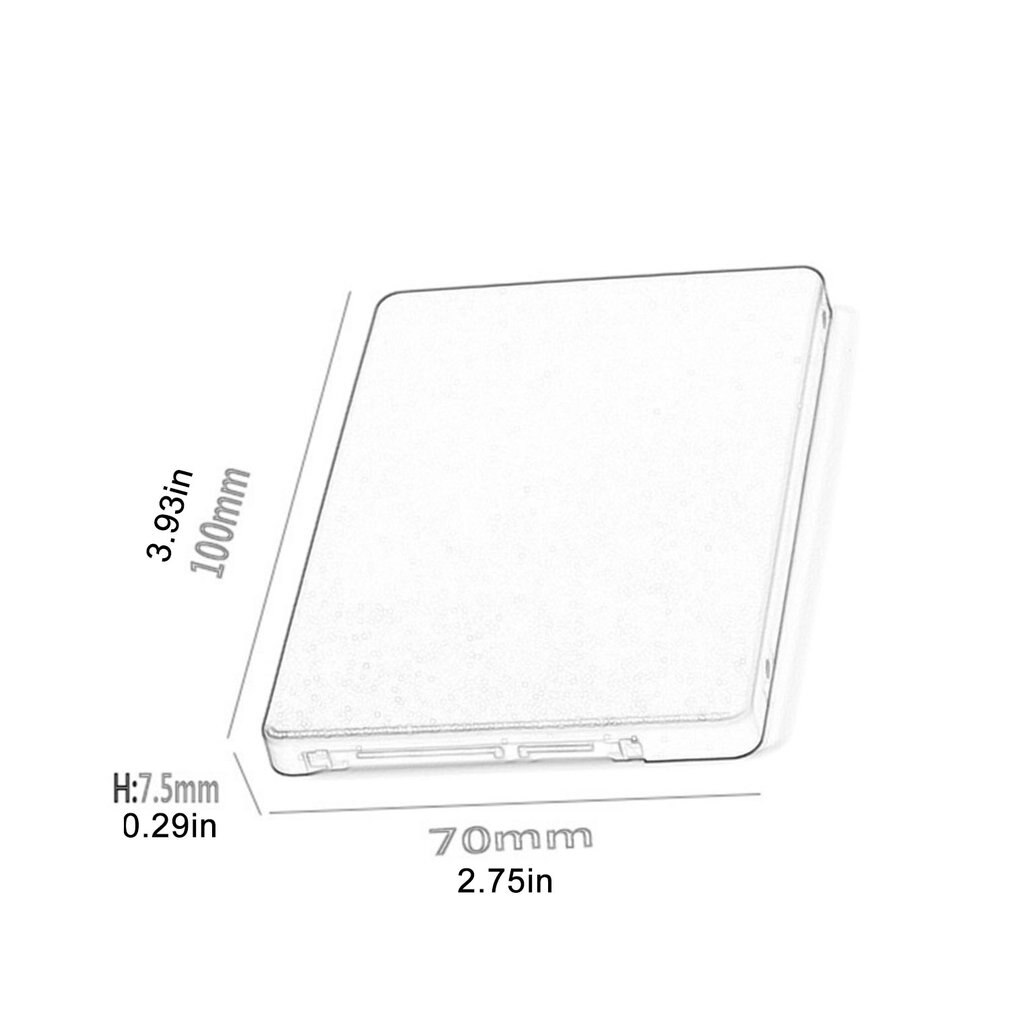 Msata Naar Sata Adapter Box Mini Pcie Msata Ssd 2.5 Inch SATA3 Adapter Kaart Met Case 60321 Connector