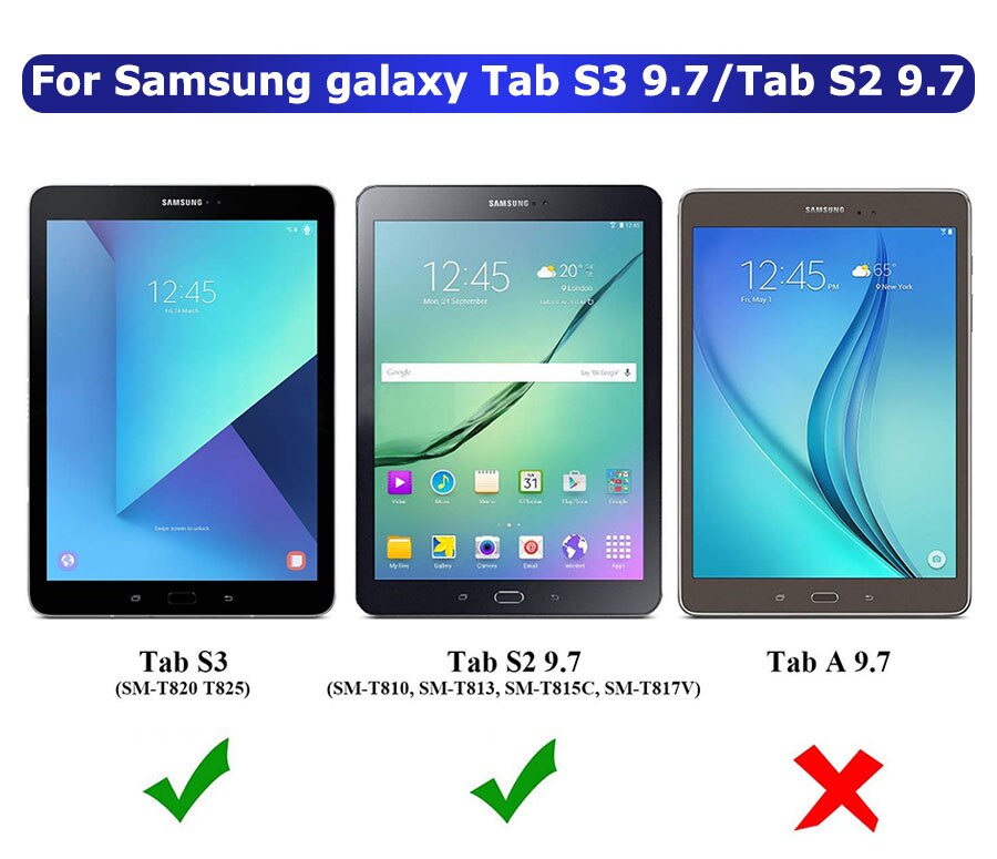 Vidrio protector de pantalla para Samsung Galaxy Tab S2 S3 9,7 pulgadas SM-T810 T815 T817 T819 T820 SM-T825 T829 película de vidrio templado