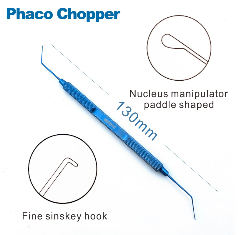 Phaco Chopper Titanium Spatel Manipulator Sinskey Haak Pet Oogheelkundige Chirurgische Instrumenten: C