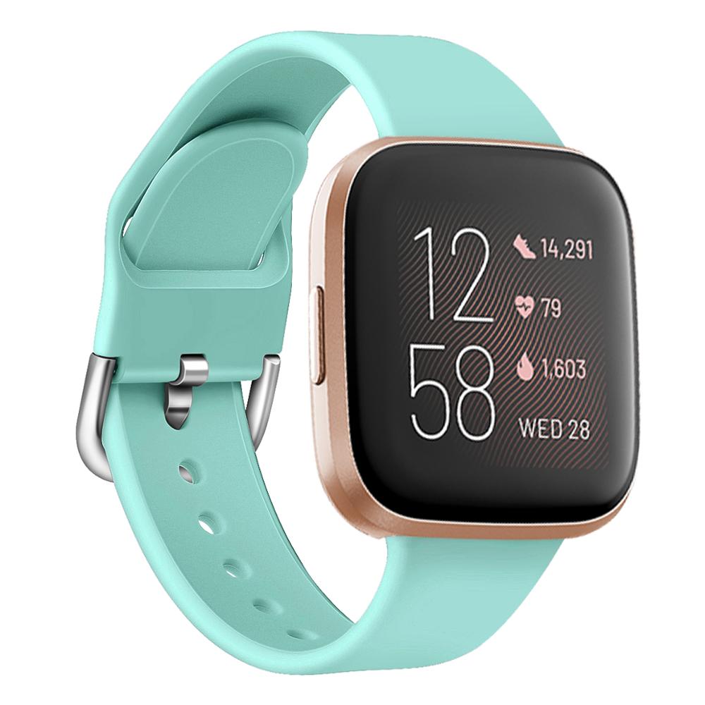 Ren farge armbånd til fitbit versa 2/ versa lite vanntett erstatning myk silikon klokkerem correa