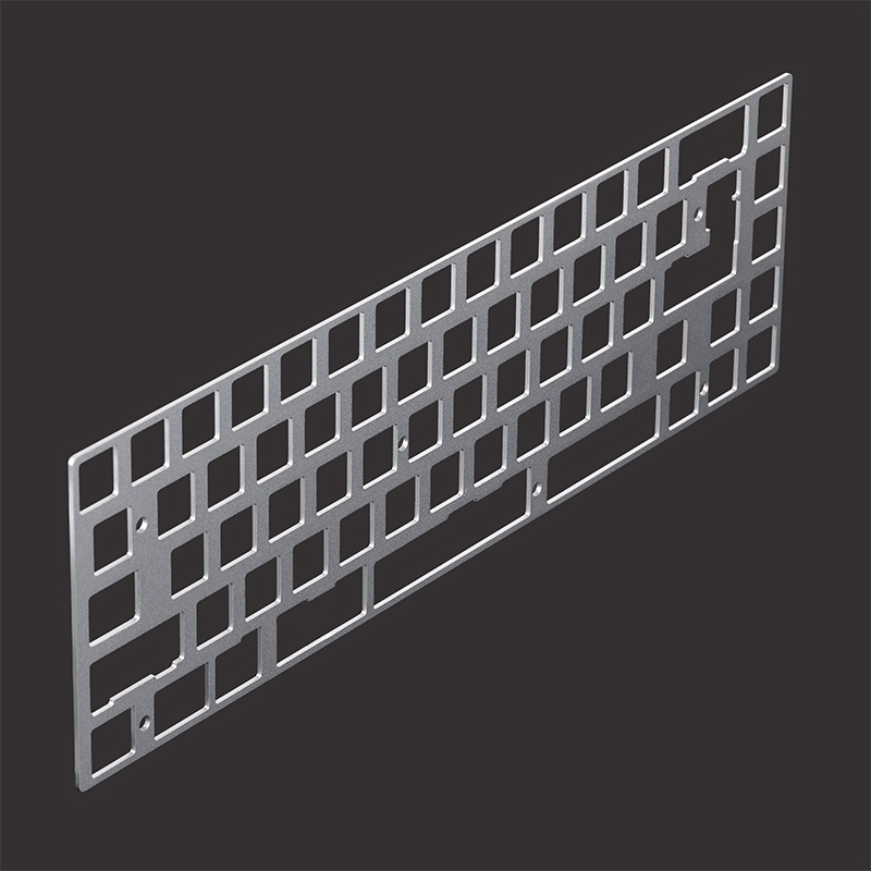 KBD 67 Teclado mecánico de 68 teclas Placa de posicionamiento de policarbonato de aluminio y latón 68 Compatible Tada68 KBD65 PCB TOFU65: BLANCO