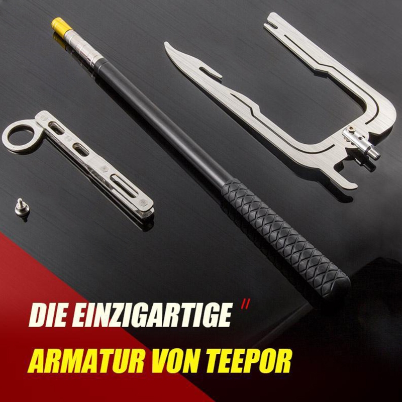 Dock Locking Ring Port Terminal Link U Shaped Threader Yacht Boat Dock Hook Telescopic Threader Tool For Grabbing Gear Bags