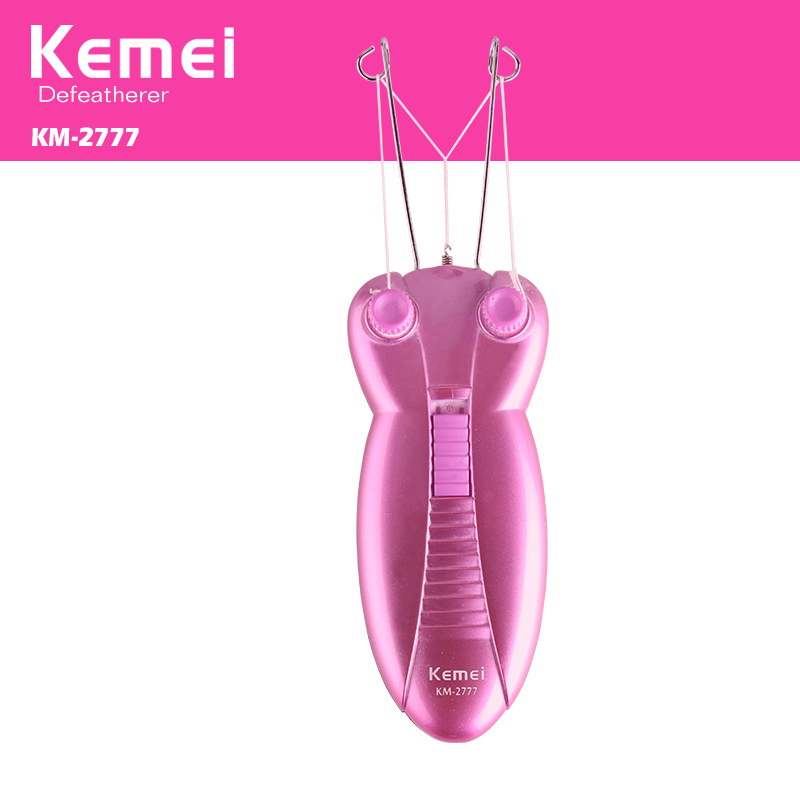 Kemei KM-2777 épilateur dame visage coton fil défaiteur épilateur femmes visage épilateur Machine EU Plug