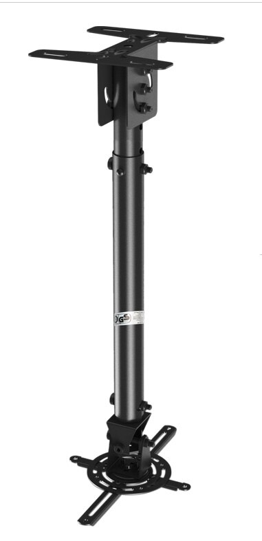 NBT718-2 Retractable Projector Hanger Ceiling Projector Rack Full Motion Projector Mount 603~853mm Black White: black