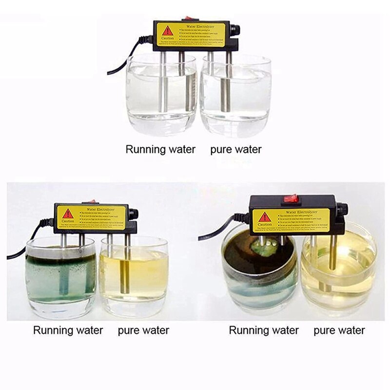 Water Electrolyser Test Electrolysis Device Water Tools Water Impurities Monitor Portable Water Tester EU Plug