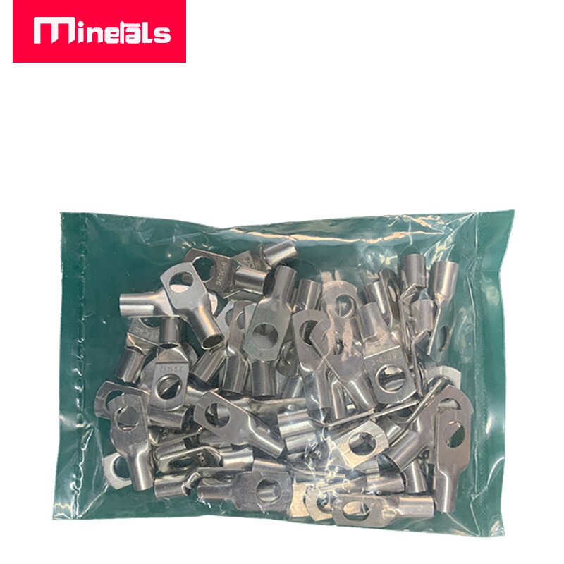 SC10-6 Connector Terminal Voor 10mm2 Wire Tin Koper Geschikt Voor 8AWG Draad M6 Schroef Gat 6.2Mm Bedrading Gat diameter 5.4Mm: Beige