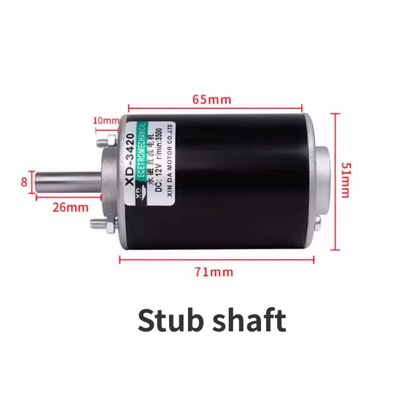 Dc-motor med høyt dreiemoment, 12v/24v permanentmagnetmotorer, gjør-det-selv-generatormotor, 30w cw/ccw, 3500/7000 o/min med montert hastighetsregulator: Rød / Annen / 20 stk