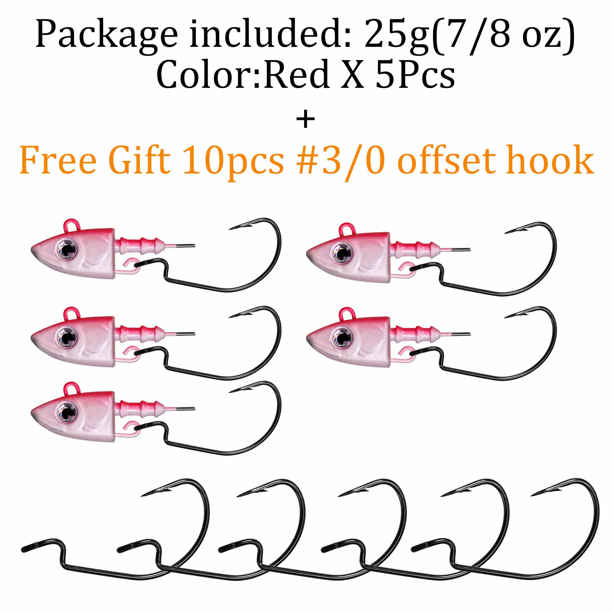 THKFISH – hameçons de pêche à tête plombée, 2 pièces, 10g 12g 25g, têtes de gabarits oculaires, appât dur # Crochet barbelé en acier à haute teneur en carbone 3/0 pour vers souple: Chocolat
