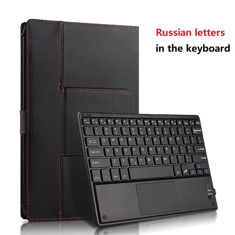 Tablet Shell Für Samsung Galaxy Tab EINE A6 10,1 P580 P585 T580 T585 Fall Magnetische Abdeckung Funda mit Wireless Bluetooth tastatur: Russian Letters