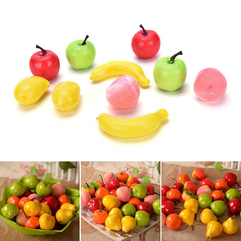 10PCS Artificial Decorative Plastic Fruit Home Decor Garden House Kitchen,