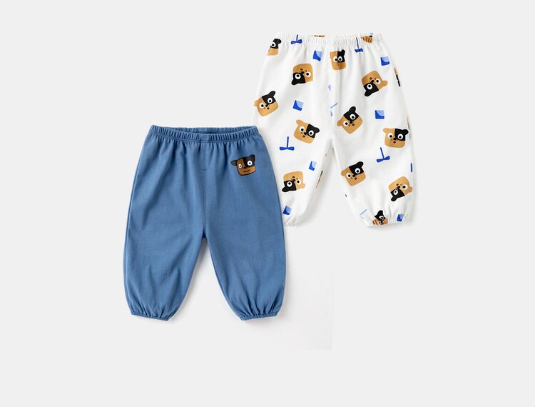 Zomer Anti-Muggen Broek Voor Baby Jongens En Meisjes, luchtdoorlatend Broek Voor Baby Jongens En Meisjes Voor 1-3 Jaar Oud: Blue / 100cm