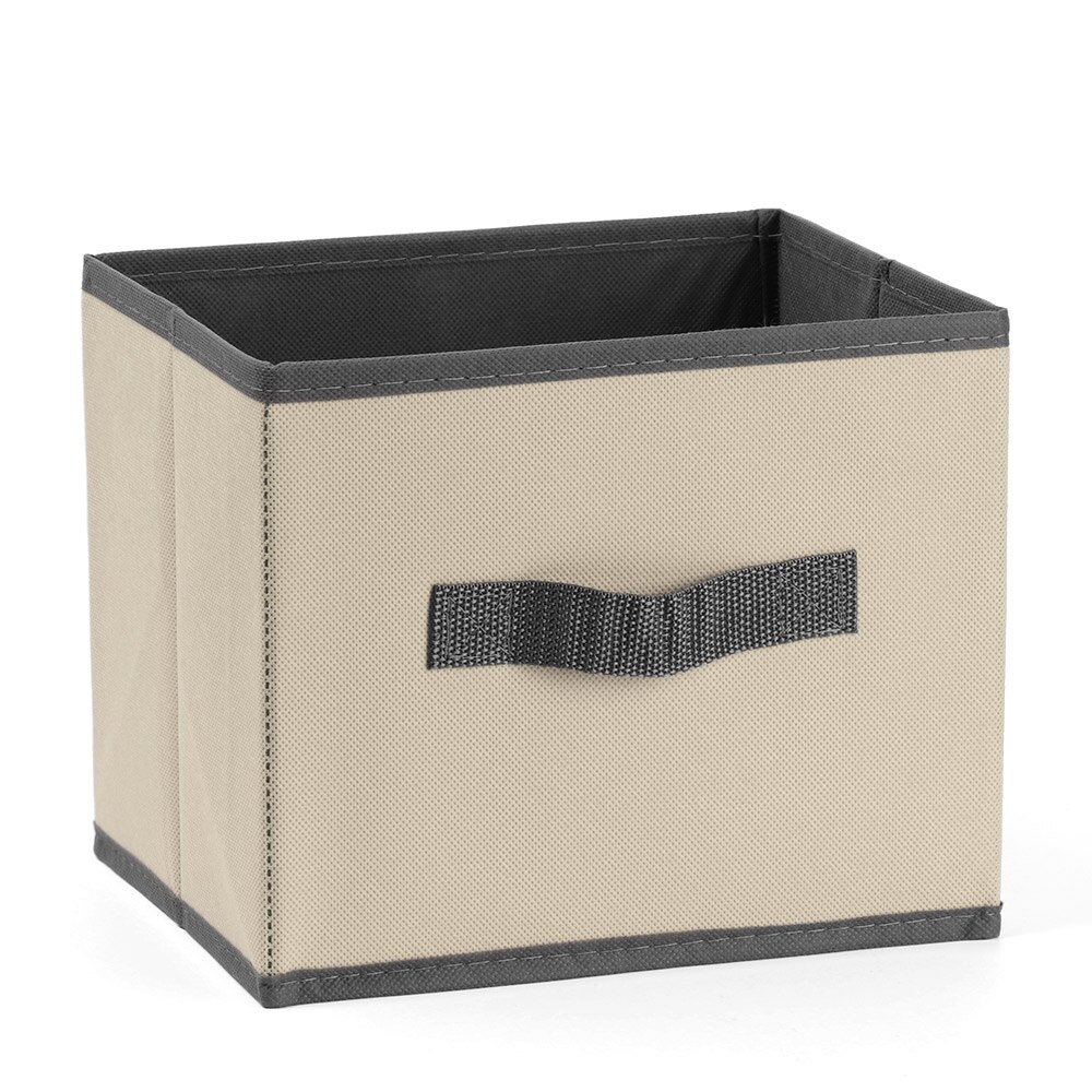 Canvas Foldable Square Felt Home Storage Collapsible Basket Bag Folding Box Nursery Underwear Magazine Organizer Laundry Basket: Beige