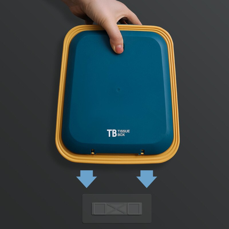 Tissue Box Household wall Mounted Tissue Box Waterproof Tissue Box For Double-layer Toilet Non Perforated Tissue Storage Box