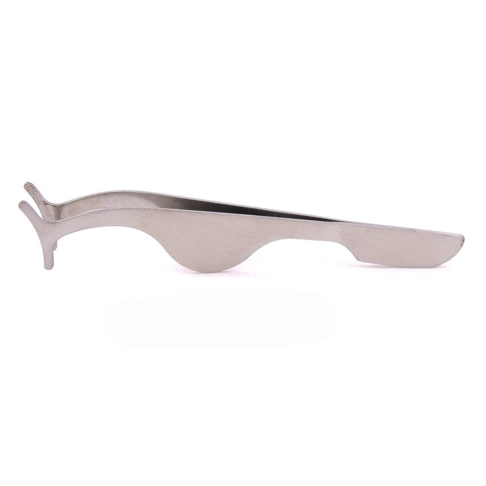 Pinzas para herramienta de belleza, pestañas postizas multifuncionales, rizador de pestañas auxiliar de acero inoxidable, pinzas, Clip, accesorios de maquillaje: Silver