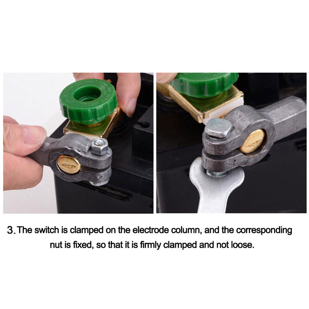 Copper Battery Terminal Link Switch Quick Cut-off Disconnect Isolator Switch Auto Car Accessories