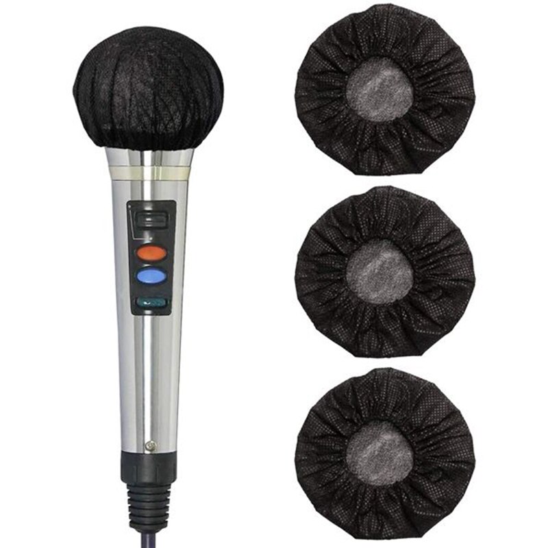 800 PCS Disposable Microphone Cover, Windsn No-Woven Protection Cover for U-Shaped and O-Shaped Microphone Studio