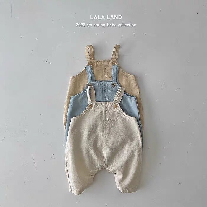 2022 estate nuovo bambino senza maniche pagliaccetto di jeans carino cinturino infantile tuta bambini ragazzi ragazze tuta di jeans vestiti del bambino 0-24M